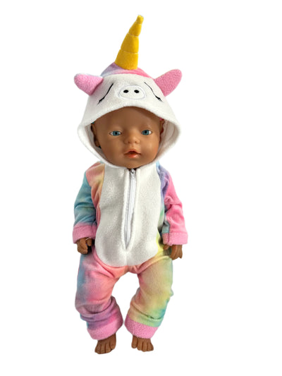 Rainbow Unicorn Onesie Hoodie Sleeper