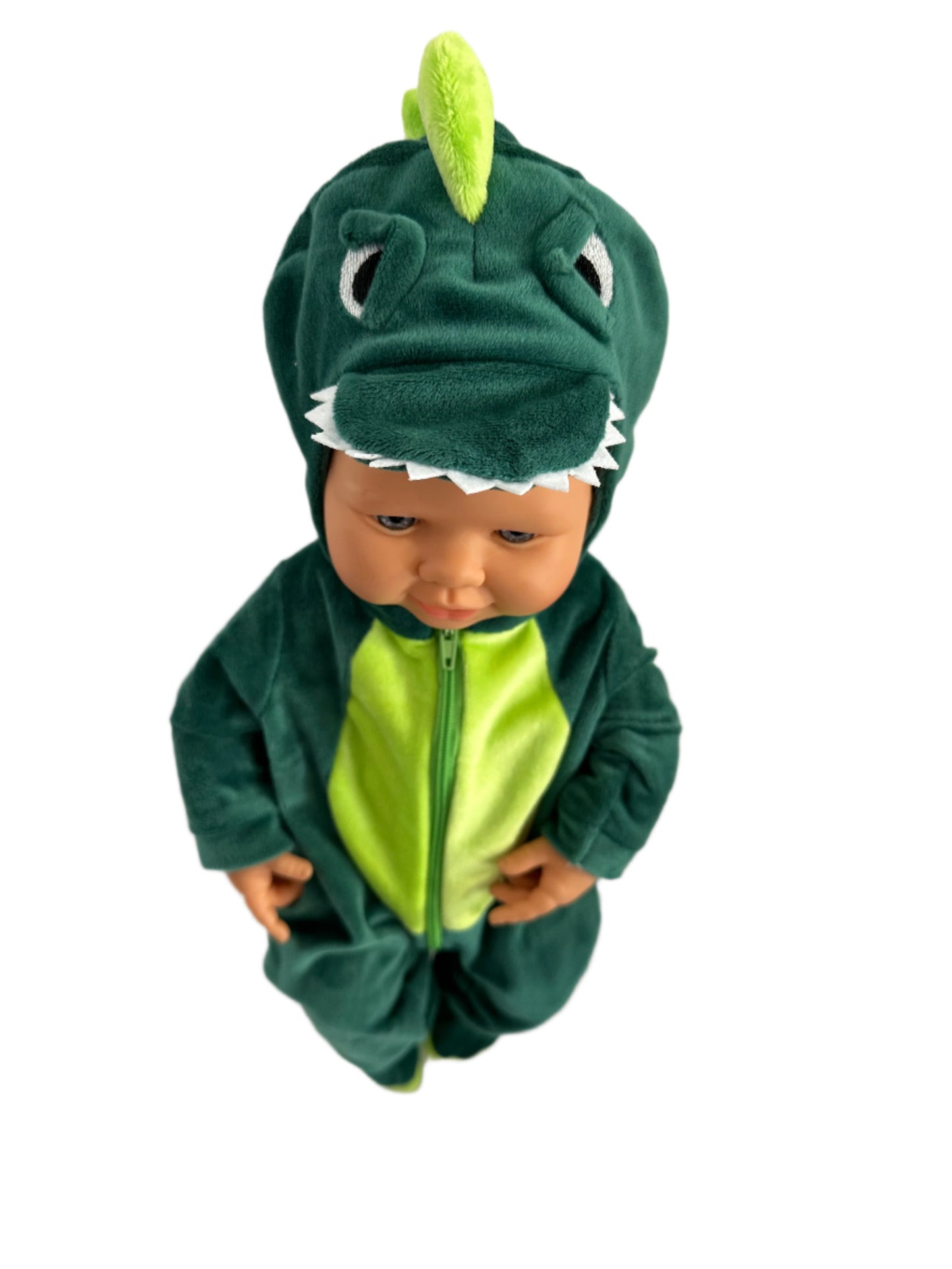 Green Crocodile Onesie Sleeper with Booties