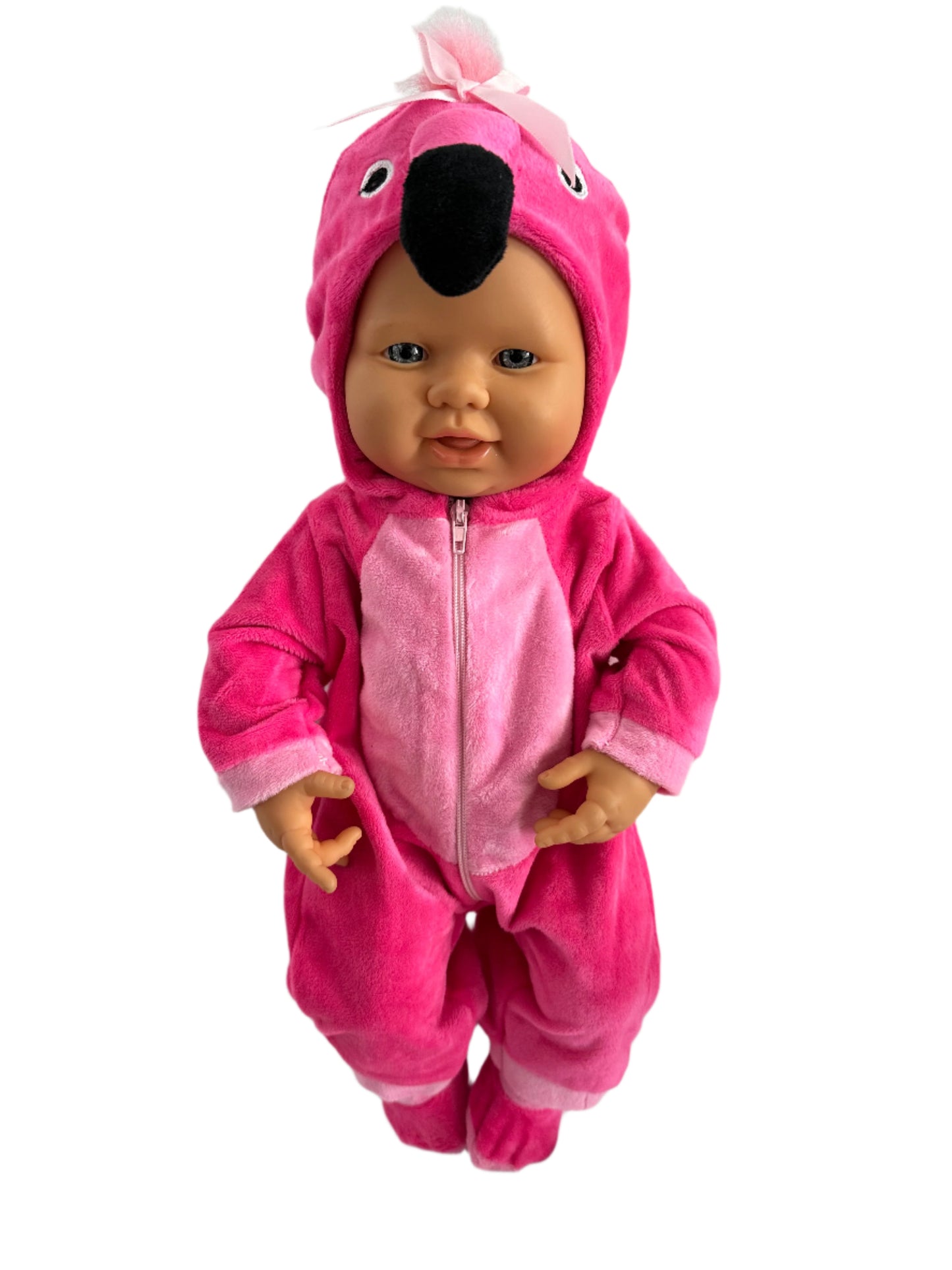 Pink Flamingo Onesie Sleeper with Booties