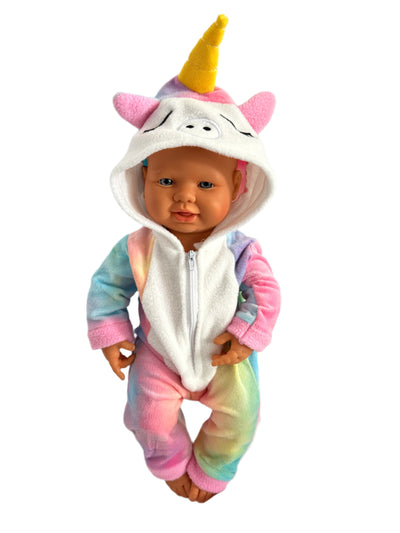 Rainbow Unicorn Onesie Hoodie Sleeper