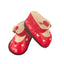 Red Heart Pattern Mary Jane Shoes