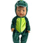 Green Crocodile Onesie Sleeper with Booties