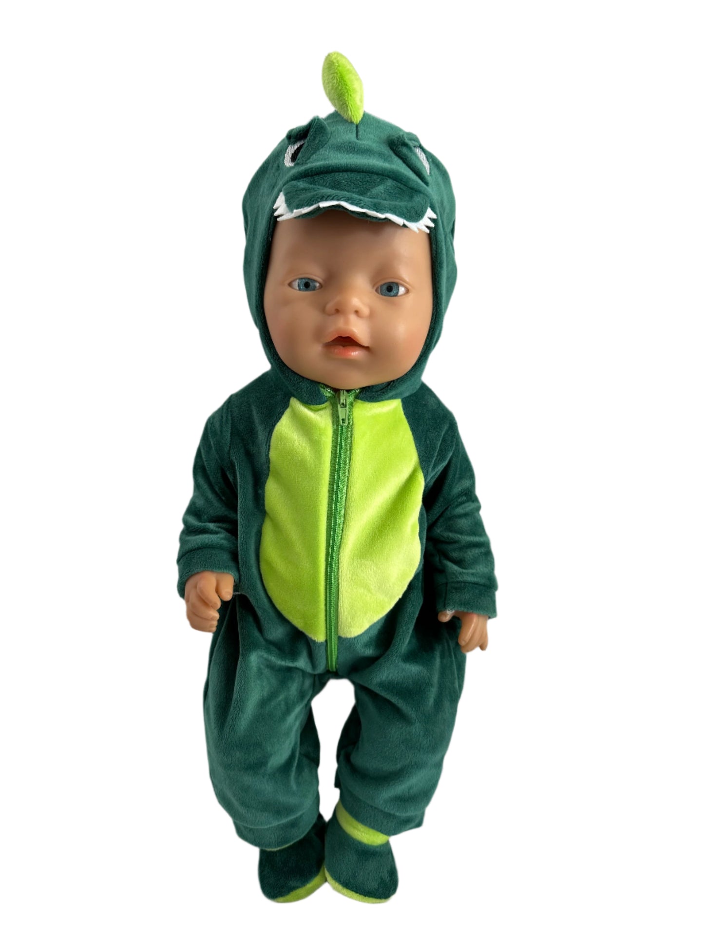 Green Crocodile Onesie Sleeper with Booties