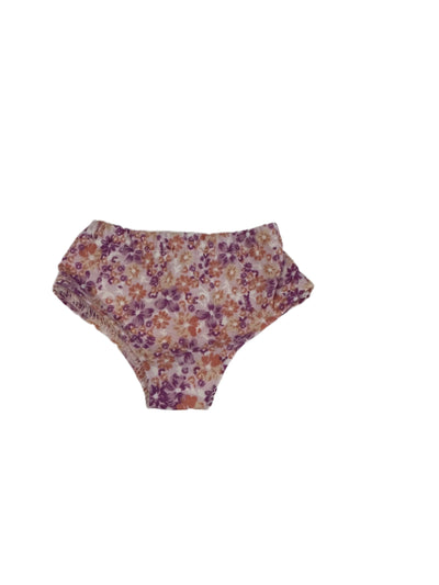 Purple Floral Boyshort Cotton Underwear