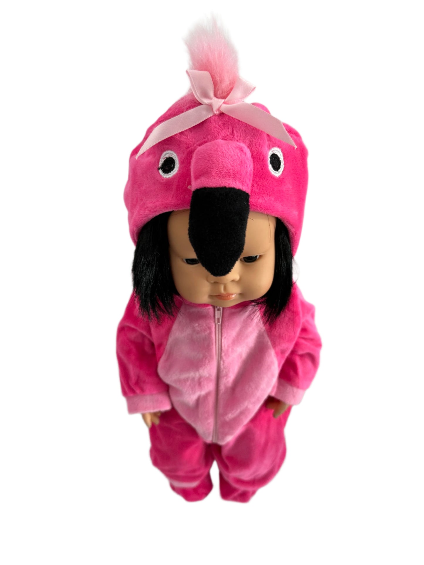 Pink Flamingo Onesie Sleeper with Booties