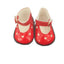 Red Heart Pattern Mary Jane Shoes