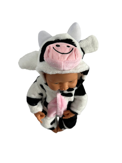 Cow Onesie Sleeper With Hood